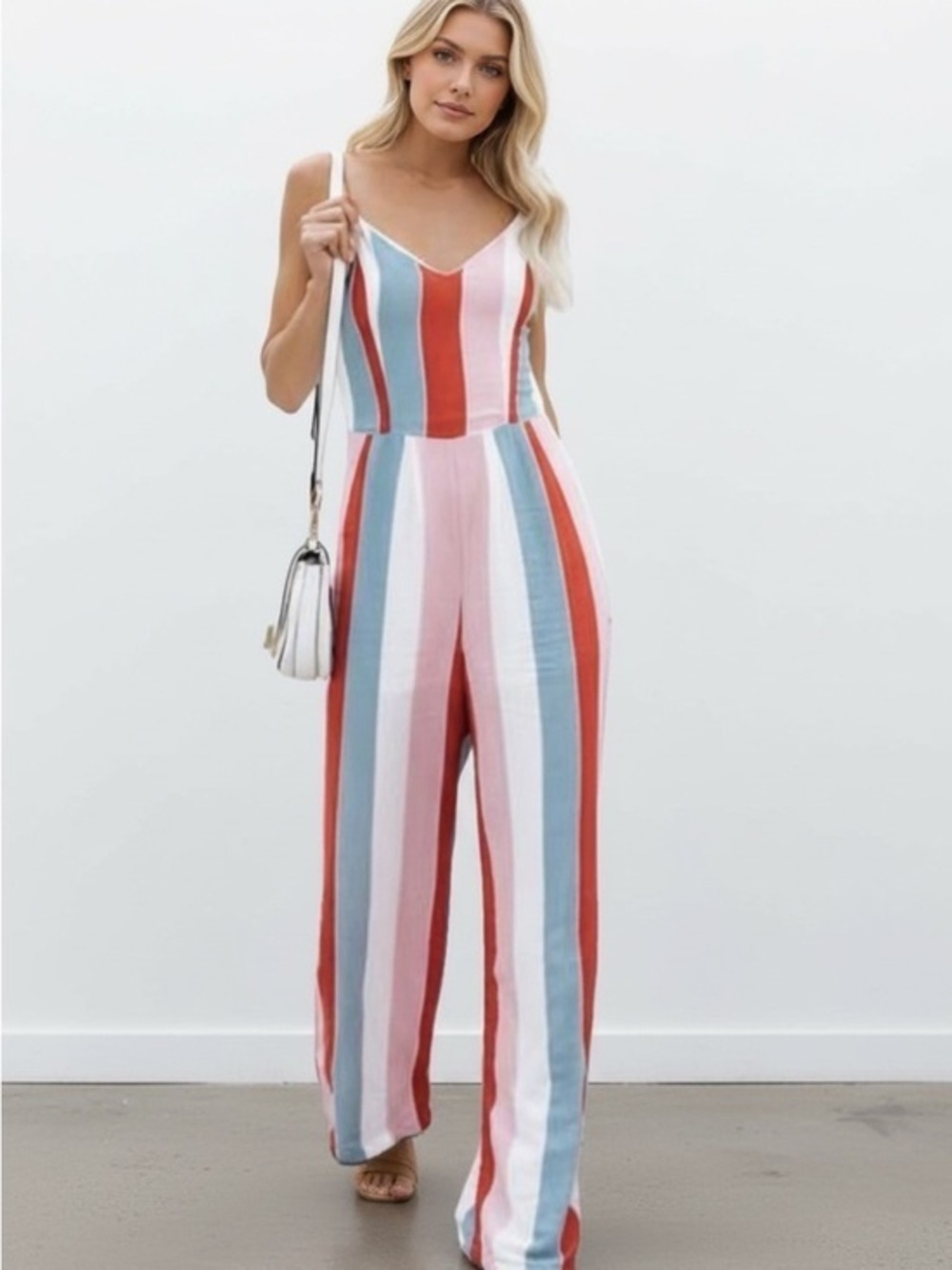 Stripe jumpsuit